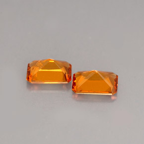 Hessonite Garnet Gemstone in 6 x 4 mm (calibrated) Size for Sale, Hessonite Garnet Stone in Mandarin Orange Color