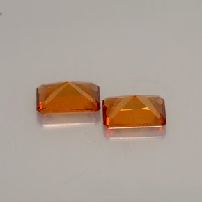 Hessonite Garnet Gemstone in 6 x 4 mm (calibrated) Size for Sale, Hessonite Garnet Stone in Orange Color