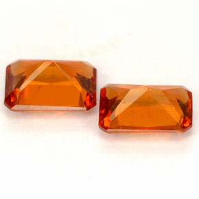Hessonite Garnet Gemstone in 6 x 4.3 mm Size for Sale, Hessonite Garnet Stone in Orange Color