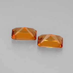 Hessonite Garnet Gemstone in 6 x 4 mm (calibrated) Size for Sale, Hessonite Garnet Stone in Mandarin Orange Color