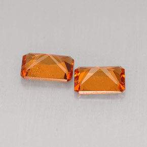 Hessonite Garnet Gemstone in 6 x 4 mm (calibrated) Size for Sale, Hessonite Garnet Stone in Mandarin Orange Color