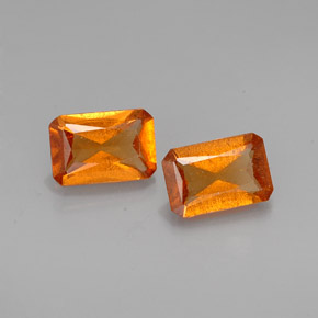 1.07 ct Orange Hessonite Garnet Gemstone, Hessonite Garnet Gem in Octagon / Scissor Cut Shape for Sale.
