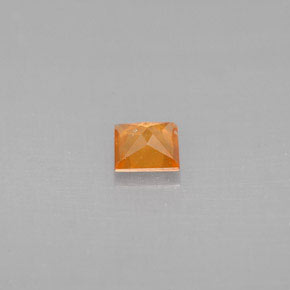 Hessonite Garnet Gemstone in 4 x 4 mm (calibrated) Size for Sale, Hessonite Garnet Stone in Mandarin Orange Color