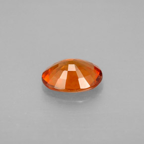 Hessonite Garnet Gemstone in 7.7 x 5.9 mm Size for Sale, Hessonite Garnet Stone in Mandarin Orange Color