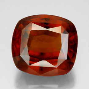 16.30 ct Orange Hessonite Garnet Gemstone, Hessonite Garnet Gem in Cushion-Cut Shape for Sale.