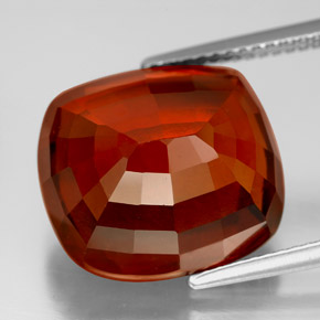 Hessonite Garnet Gemstone in 14.8 x 13.9 mm Size for Sale, Hessonite Garnet Stone in Cinnamon Orange Color
