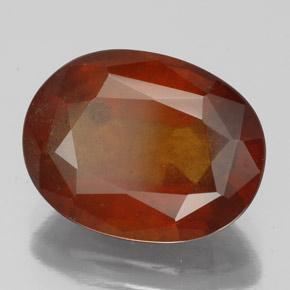 6.22 ct Orange Hessonite Garnet Stone, Natural Hessonite Garnet in Oval Facet Shape for Sale