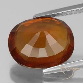 Hessonite Garnet Gemstone in 12 x 10 mm (calibrated) Size for Sale, Hessonite Garnet Stone in Fire Orange Color
