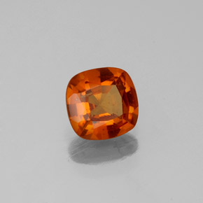 0.96 ct Orange Hessonite Garnet Stone, Natural Hessonite Garnet in Cushion-Cut Shape for Sale
