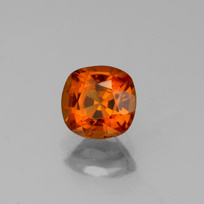 1.18 ct Orange Hessonite Garnet Stone, Natural Hessonite Garnet in Cushion-Cut Shape for Sale