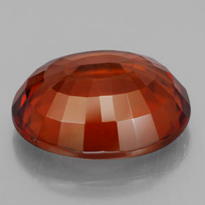 Hessonite Garnet Gemstone in 14 x 12 mm (calibrated) Size for Sale, Hessonite Garnet Stone in Cinnamon Orange Color