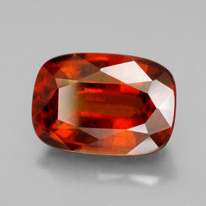 6.52 ct Orange Hessonite Garnet Stone, Natural Hessonite Garnet in Cushion-Cut Shape for Sale