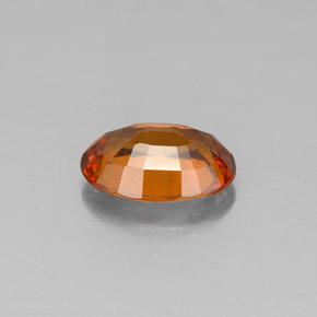 Hessonite Garnet Gemstone in 8 x 6 mm (calibrated) Size for Sale, Hessonite Garnet Stone in Cinnamon Orange Color