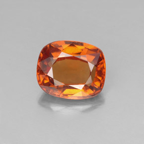 1.84 ct Orange Hessonite Garnet Gemstone, Hessonite Garnet Gem in Cushion-Cut Shape for Sale.