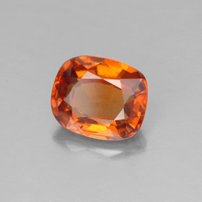 1.84 ct Orange Hessonite Garnet Stone, Natural Hessonite Garnet in Cushion-Cut Shape for Sale