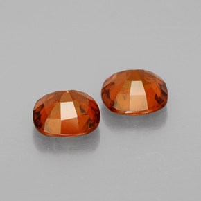 Hessonite Garnet Gemstone in 7.1 x 7.1 mm Size for Sale, Hessonite Garnet Stone in Cinnamon Orange Color