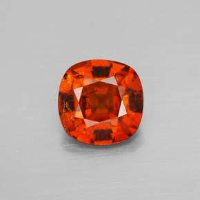 Rojo medio Granate Hesonita Gema - 1.5ct Corte en Forma Cojín (ID: 338544)