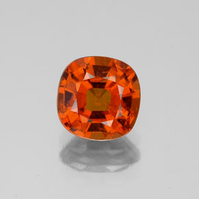 Medium Orange Hessonite Garnet Gem - 1.7ct Cushion-Cut (ID: 338633)