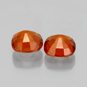 Hessonite Garnet Gemstones in 7 x 7 mm (calibrated) Size for Sale, Hessonite Garnet Stones in Fire Orange Color