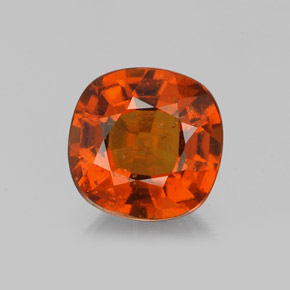 Rojo claro Granate Hesonita Gema - 1.6ct Corte en Forma Cojín (ID: 338689)