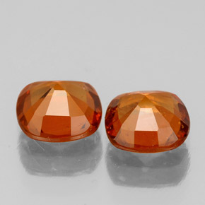Hessonite Garnet Gemstone in 6.1 x 6.1 mm Size for Sale, Hessonite Garnet Stone in Cinnamon Orange Color