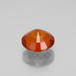 Hessonite Garnet Gemstone in 7 mm (calibrated) Size for Sale, Hessonite Garnet Stone in Cinnamon Orange Color