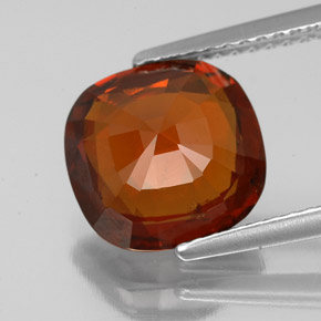 Hessonite Garnet Gemstone in 9.7 x 9.4 mm Size for Sale, Hessonite Garnet Stone in Cinnamon Orange Color