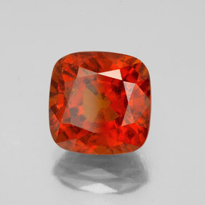 4.15 ct Orange Hessonite Garnet Stone, Natural Hessonite Garnet in Cushion-Cut Shape for Sale