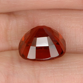 Hessonite Garnet Gemstone in 9.7 x 9.7 mm Size for Sale, Hessonite Garnet Stone in Cinnamon Orange Color