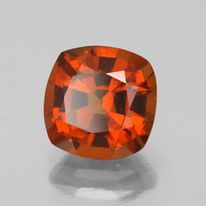 2.25 ct Red Hessonite Garnet Stone, Natural Hessonite Garnet in Cushion-Cut Shape for Sale