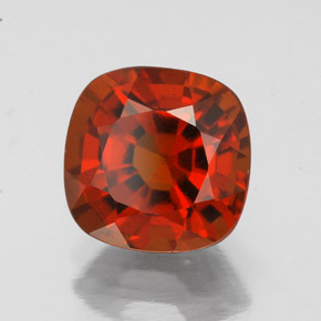 2.61 ct Orange Hessonite Garnet Stone, Natural Hessonite Garnet in Cushion-Cut Shape for Sale