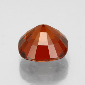 Hessonite Garnet Gemstone in 8 x 7.9 mm Size for Sale, Hessonite Garnet Stone in Cinnamon Orange Color