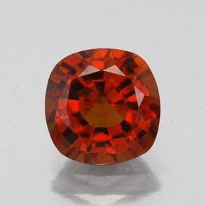 2.27 ct Orange Hessonite Garnet Gemstone, Hessonite Garnet Gem in Cushion-Cut Shape for Sale.