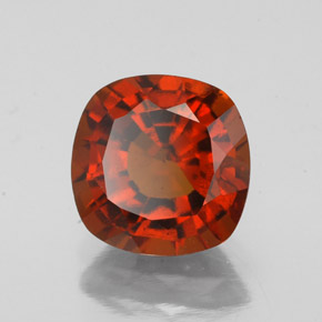 2.27 ct Orange Hessonite Garnet Stone, Natural Hessonite Garnet in Cushion-Cut Shape for Sale