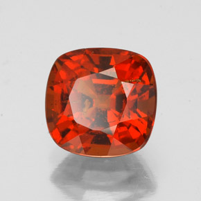 2.45 ct Orange Hessonite Garnet Stone, Natural Hessonite Garnet in Cushion-Cut Shape for Sale