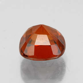 Hessonite Garnet Gemstone in 7.7 x 7.5 mm Size for Sale, Hessonite Garnet Stone in Cinnamon Orange Color