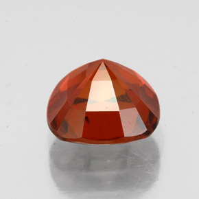 Hessonite Garnet Gemstone in 7.9 x 7.8 mm Size for Sale, Hessonite Garnet Stone in Cinnamon Orange Color