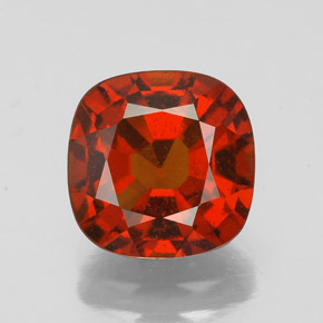 2.64 ct Orange Hessonite Garnet Gemstone, Hessonite Garnet Gem in Cushion-Cut Shape for Sale.
