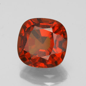 2.64 ct Orange Hessonite Garnet Stone, Natural Hessonite Garnet in Cushion-Cut Shape for Sale