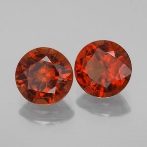 2.83 ct Orange Hessonite Garnet Stone, Natural Hessonite Garnet in Diamond-Cut Shape for Sale