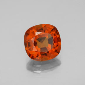2.40 ct Orange Hessonite Garnet Stone, Natural Hessonite Garnet in Cushion-Cut Shape for Sale