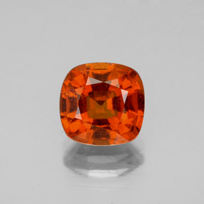 Bright Red Hessonite Garnet Gem - 2.2ct Cushion-Cut (ID: 344214)