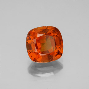 2.21 ct Red Hessonite Garnet Stone, Natural Hessonite Garnet in Cushion-Cut Shape for Sale