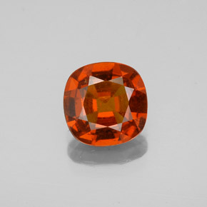 Bright Red Hessonite Garnet Gem - 1.7ct Cushion-Cut (ID: 344216)
