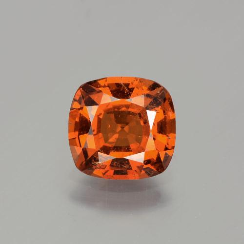 Candy Red Hessonite Garnet Gem - 1.7ct Cushion-Cut (ID: 344219)