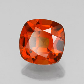 2.01 ct Orange Hessonite Garnet Stone, Natural Hessonite Garnet in Cushion-Cut Shape for Sale