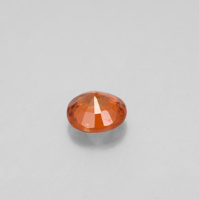 Hessonite Garnet Gemstone in 5.3 mm Size for Sale, Hessonite Garnet Stone in Cinnamon Orange Color