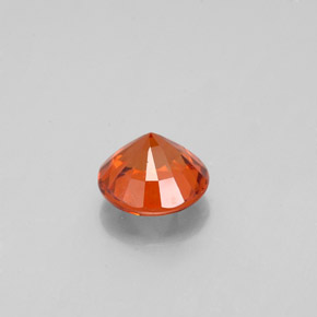 Hessonite Garnet Gemstone in 5.5 mm Size for Sale, Hessonite Garnet Stone in Warm Orange Color