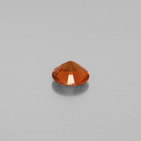 Hessonite Garnet Gemstone in 5.6 mm Size for Sale, Hessonite Garnet Stone in Cinnamon Orange Color