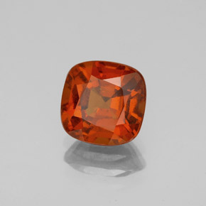 2.16 ct Red Hessonite Garnet Stone, Natural Hessonite Garnet in Cushion-Cut Shape for Sale